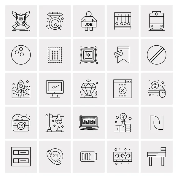 Σύνολο 25 Universal Business Icons Vector — Διανυσματικό Αρχείο