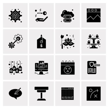 16 Evrensel Simge İş Vektörü