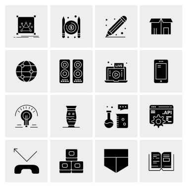 16 Evrensel Simge İş Vektörü