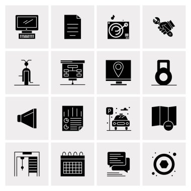 16 Evrensel Simge İş Vektörü