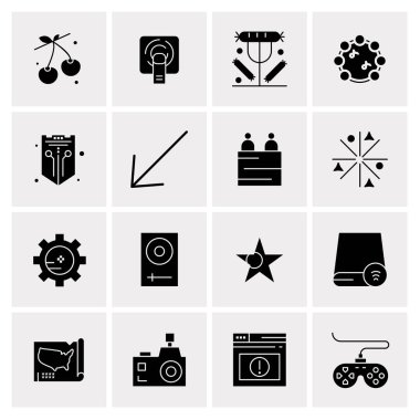 16 Evrensel Simge İş Vektörü