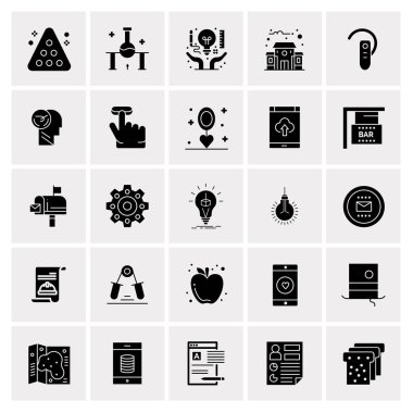 25 Evrensel İş Simgesi Vektörü Kümesi
