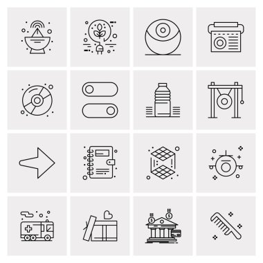 16 Evrensel Simge İş Vektörü