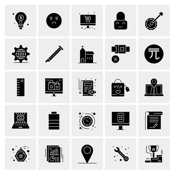 Set de 25 iconos de negocio universales Vector — Vector de stock