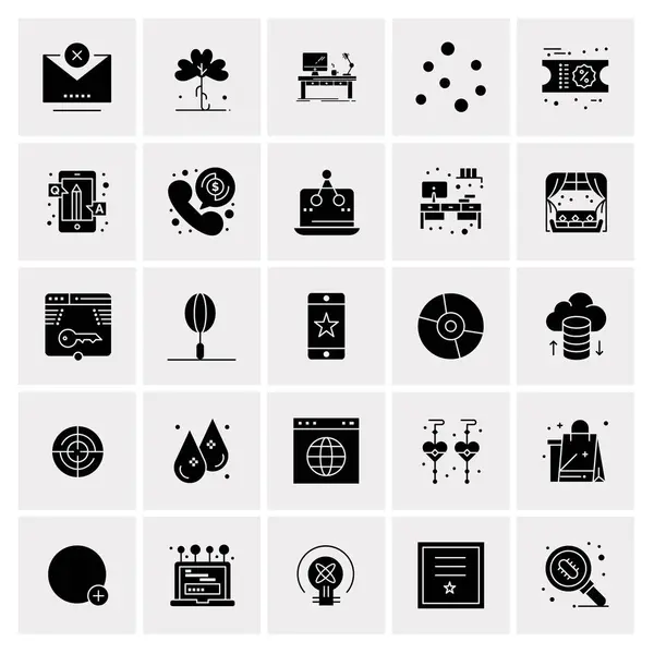 Set de 25 iconos de negocio universales Vector — Archivo Imágenes Vectoriales