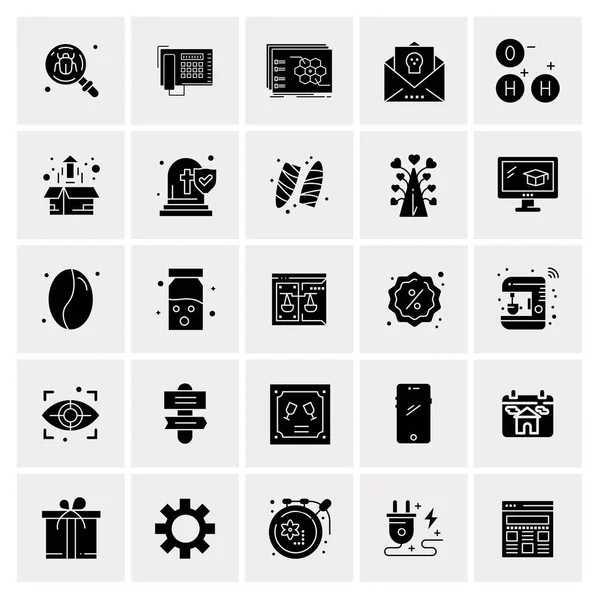 Σύνολο 25 Universal Business Icons Vector — Διανυσματικό Αρχείο