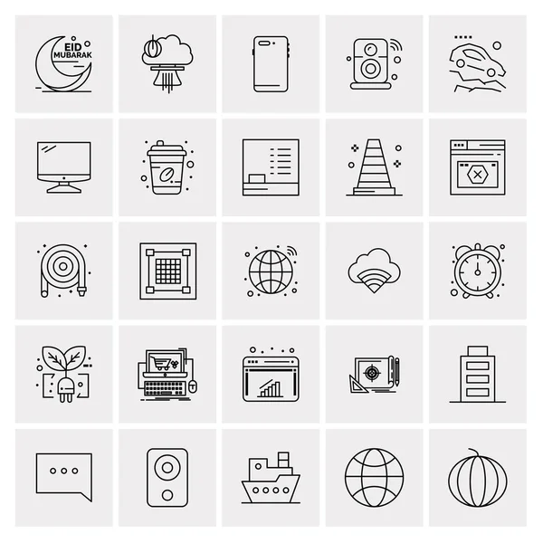 25 Evrensel İş Simgesi Vektörü Kümesi