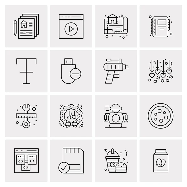 Iconos Comerciales Universales Vector Icono Creativo Ilustración Para Usar Web — Vector de stock