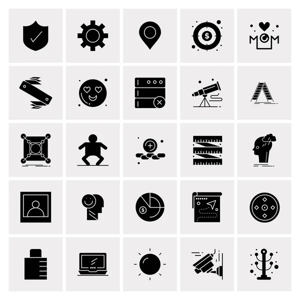 Set de 25 iconos de negocio universales Vector — Vector de stock