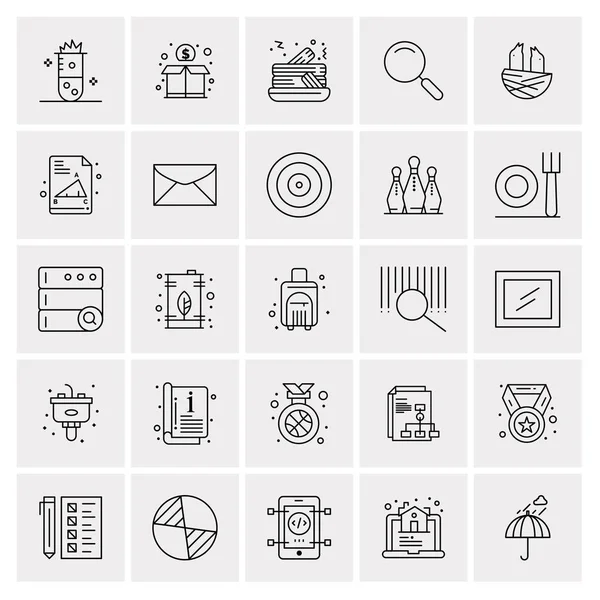 25 Evrensel İş Simgesi Vektörü Kümesi