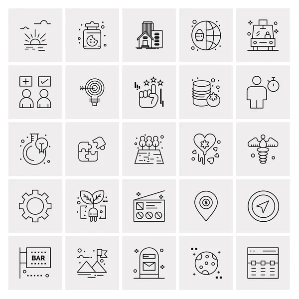 Set de 25 iconos de negocio universales Vector — Vector de stock