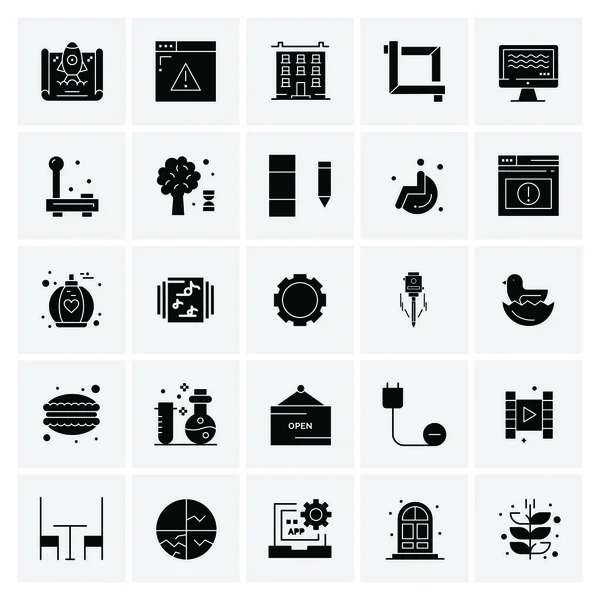 Set of 25 Universal Business Icons Vector — Stock Vector