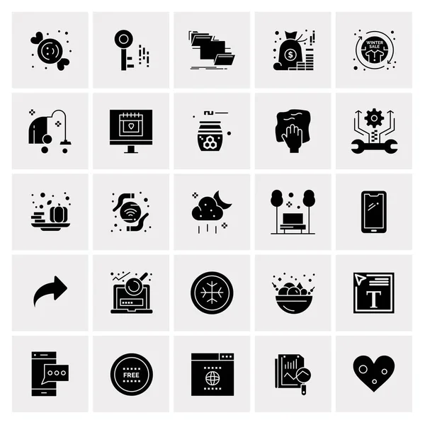 Set de 25 iconos de negocio universales Vector — Archivo Imágenes Vectoriales