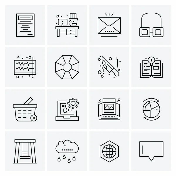Iconos Comerciales Universales Vector Icono Creativo Ilustración Para Usar Web — Vector de stock