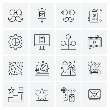 16 Evrensel Simge İş Vektörü