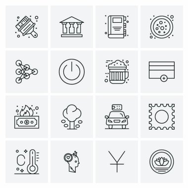 16 Evrensel Simge İş Vektörü