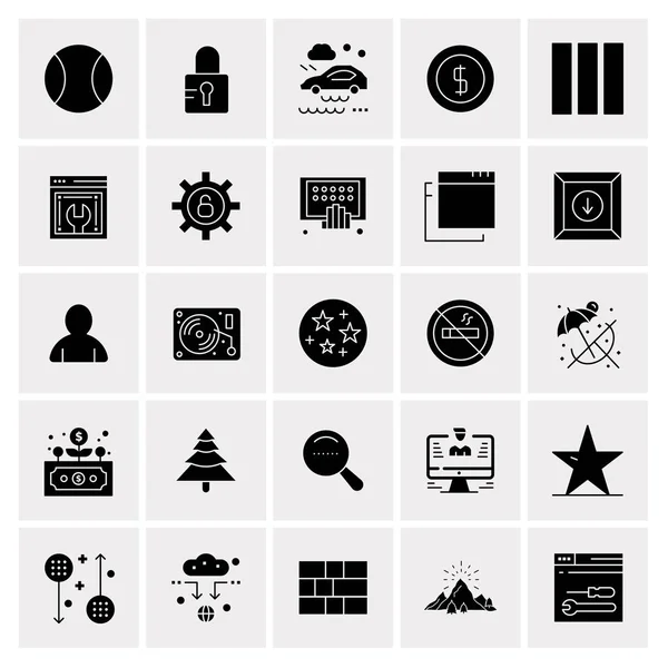 Set of 25 Universal Business Icons Vector — Stockový vektor