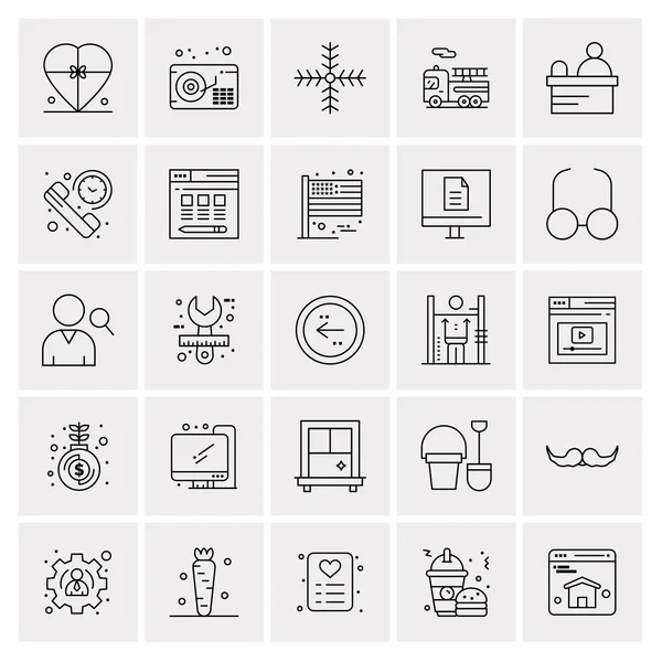 Set van 25 Universele Business Iconen Vector — Stockvector