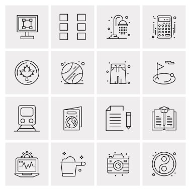 16 Evrensel Simge İş Vektörü