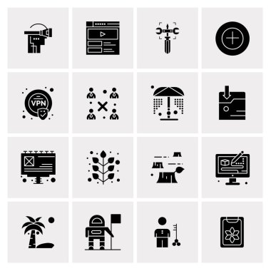 16 Evrensel Simge İş Vektörü