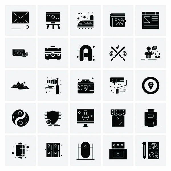 Σύνολο 25 Universal Business Icons Vector — Διανυσματικό Αρχείο