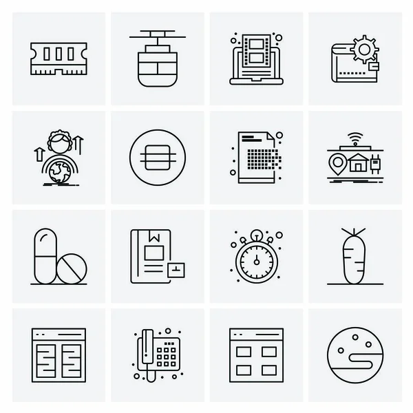 Universal Business Icons Vector Δημιουργική Εικονογράφηση Εικονιδίου Για Χρήση Web — Διανυσματικό Αρχείο