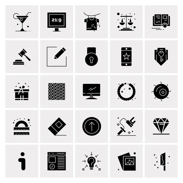 Set of 25 Universal Business Icons Vector — Stock Vector