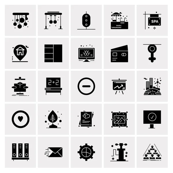 Set of 25 Universal Business Icons Vector — Stock Vector