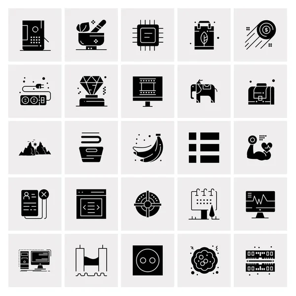 Set of 25 Universal Business Icons Vector — Stockový vektor