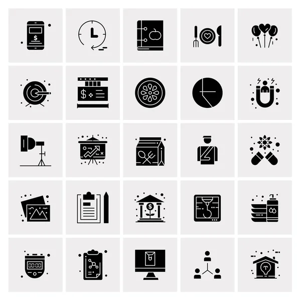 Set de 25 iconos de negocio universales Vector — Archivo Imágenes Vectoriales