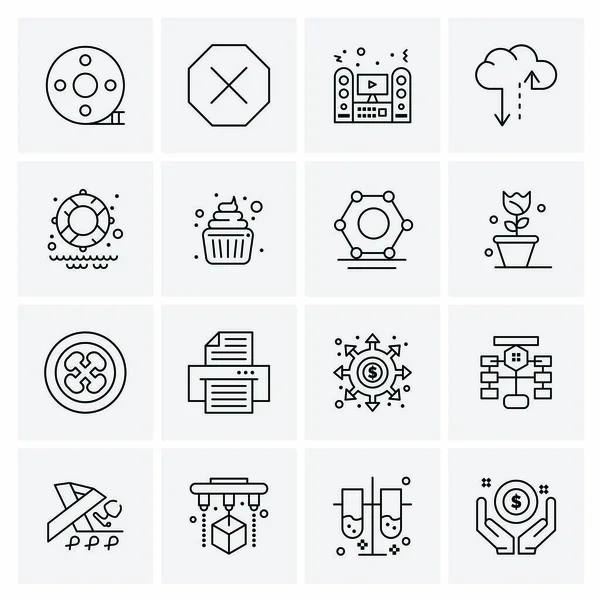 Universal Business Icons Vecteur Icône Créative Illustration Utiliser Dans Web — Image vectorielle