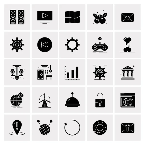 Set de 25 iconos de negocio universales Vector — Vector de stock