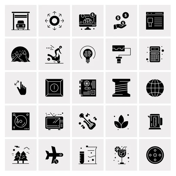 Σύνολο 25 Universal Business Icons Vector — Διανυσματικό Αρχείο