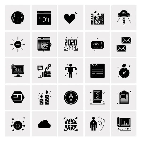 Σύνολο 25 Universal Business Icons Vector — Διανυσματικό Αρχείο