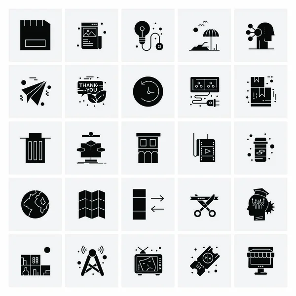 Set de 25 iconos de negocio universales Vector — Archivo Imágenes Vectoriales