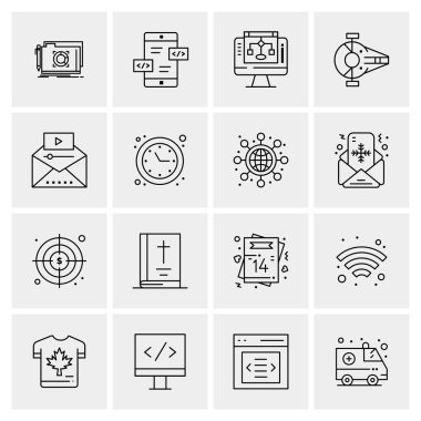 16 Evrensel Simge İş Vektörü