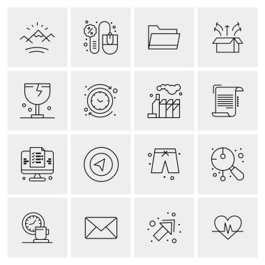 16 Evrensel Simge İş Vektörü