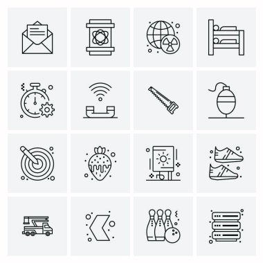 16 Evrensel Simge İş Vektörü