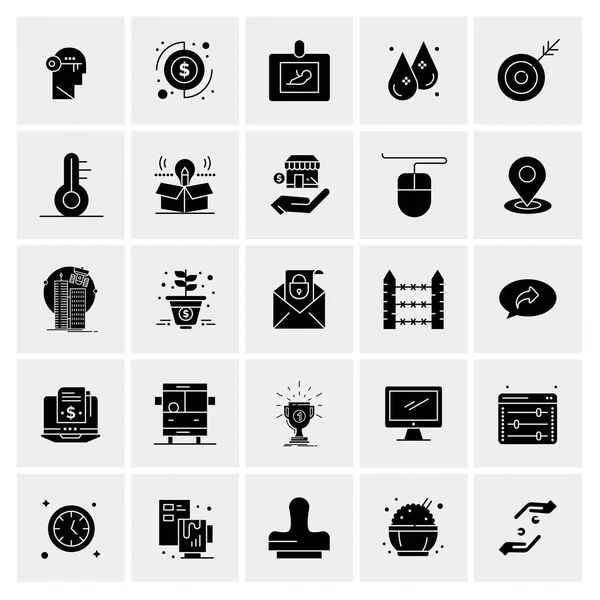 Σύνολο 25 Universal Business Icons Vector — Διανυσματικό Αρχείο