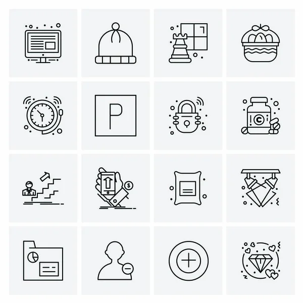 Universal Business Icons Vector Δημιουργική Εικονογράφηση Εικονιδίου Για Χρήση Web — Διανυσματικό Αρχείο