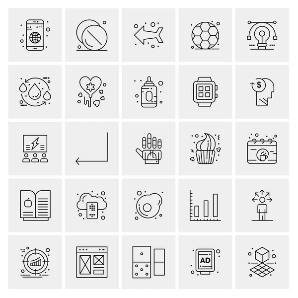 Conjunto Iconos Creativos Universales Simplemente Vector Ilustraciones Para Aplicaciones Web — Vector de stock