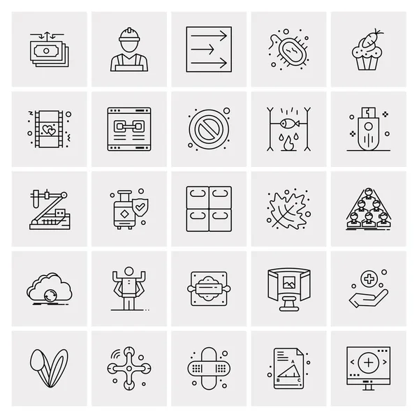 Conjunto Iconos Creativos Universales Simplemente Vector Ilustraciones Para Aplicaciones Web — Vector de stock