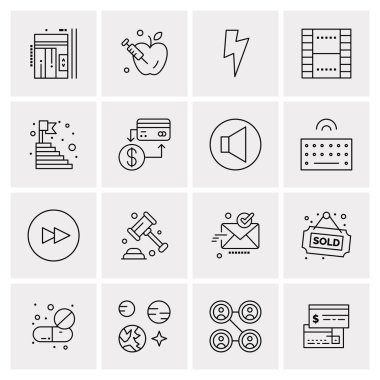 16 Evrensel Simge İş Vektörü