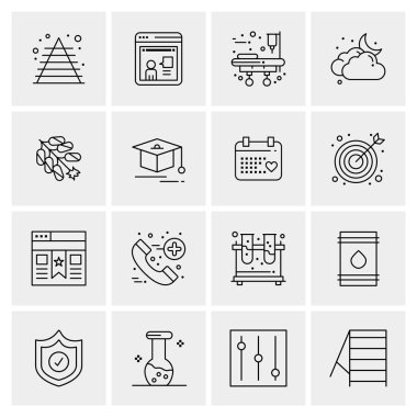 16 Evrensel Simge İş Vektörü