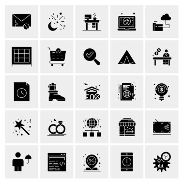 Evrensel yaratıcı simgeler kümesi, web ve mobil uygulamalar ve projeler için basit vektör illüstrasyonları 