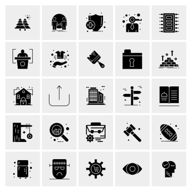 Evrensel yaratıcı simgeler kümesi, web ve mobil uygulamalar ve projeler için basit vektör illüstrasyonları 