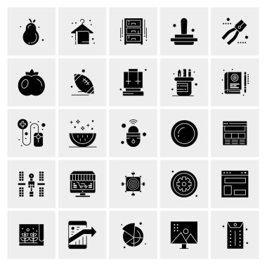 Evrensel yaratıcı simgeler kümesi, web ve mobil uygulamalar ve projeler için basit vektör illüstrasyonları 