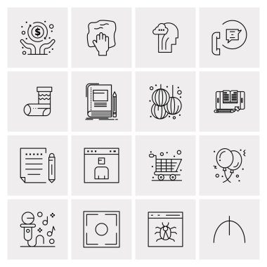 16 Evrensel Simge İş Vektörü