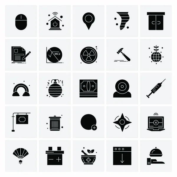 Set of 16 Universal Business Icons Vector — 스톡 벡터
