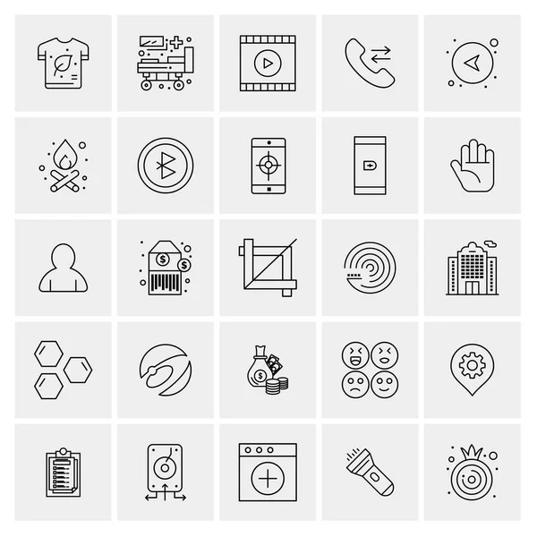 Σύνολο 25 Universal Business Icons Vector — Διανυσματικό Αρχείο